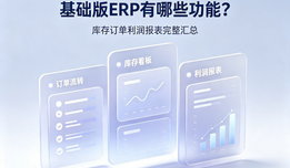 基础版ERP有哪些功能?库存订单利润报表完整汇总