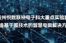 正式签约 | 杭州悦<dptag>数</dptag>联袂电子科大重点实验室，打造基于图技术的智慧电网解决方案