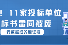 警惕!11家投标<dptag>单</dptag>位因“标书雷同”被废，元<dptag>数</dptag><dptag>据</dptag>成关键证<dptag>据</dptag>