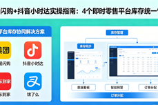 同<dptag>时</dptag>做4个<dptag>即</dptag><dptag>时</dptag>零售平台，库存怎么统一管？美团闪购+抖音小<dptag>时</dptag>达实操指南