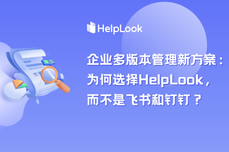 企业多版本管理文档新<dptag>方</dptag>案：为何选择HelpLook，而不是飞书和<dptag>钉</dptag><dptag>钉</dptag>？