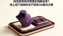 珠宝首饰如何管理全链路业务?线上线下进销存生产财务OA解决方案