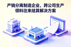 产销分离制造企业，跨<dptag>公</dptag><dptag>司</dptag>生产领料往来结算解决方案