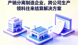 产销分离制造企业，跨公司生产领料往来结算解决方案