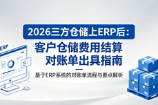 2026三方仓储上ERP后，如何给客户出仓储费<dptag>用</dptag>结算<dptag>对</dptag>账单？