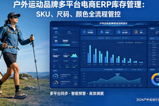 户<dptag>外</dptag>运动品牌做多平台电商，<dptag>ERP</dptag>怎么管SKU和尺码颜色库存？