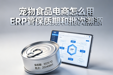 宠物食品电商怎么用ERP<dptag>管</dptag>保<dptag>质</dptag>期和批次溯源