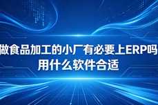 食品加工小厂有必要上ERP吗？用什么软件合适？2026真实建议