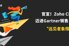 官宣！Zoho CRM<dptag>迈</dptag>进Gartner销售自动化“远见者象限”