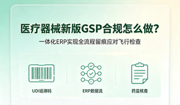 医疗器械新版GSP合规怎么做?一体化ERP实现全流程留痕应对药监核查