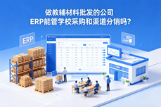 做教辅材料批发的公司 ERP<dptag>能</dptag>管学<dptag>校</dptag>采购和渠道分销吗?