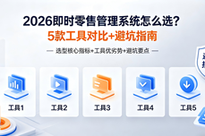 2026<dptag>即</dptag><dptag>时</dptag>零售管理系统怎么选？5款工具对比+避坑指南