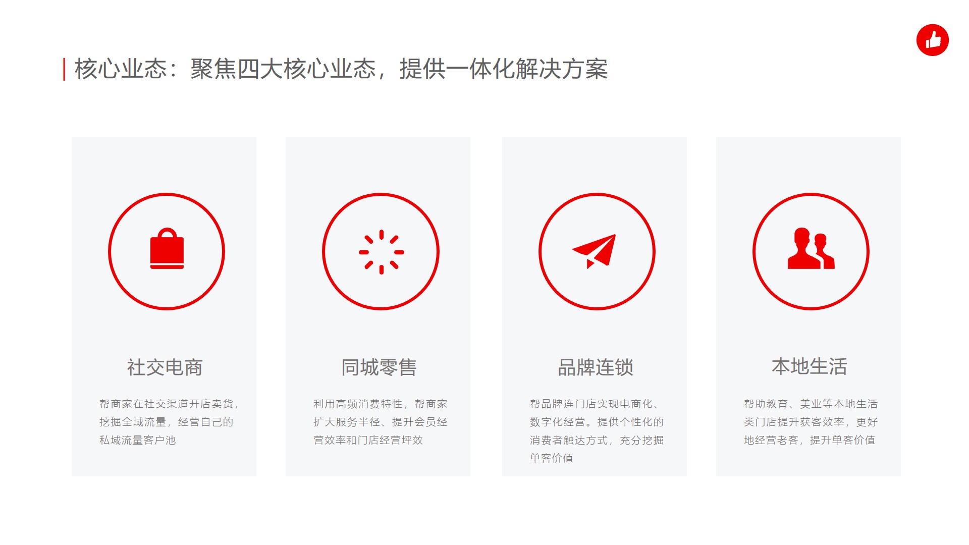 有赞的功能截图