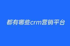 都有哪些<dptag>crm</dptag>营销平台