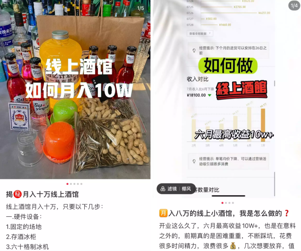 爆火的線上酒館，成本五千、月入八萬？