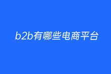 b2b有哪些电商<dptag>平</dptag><dptag>台</dptag>