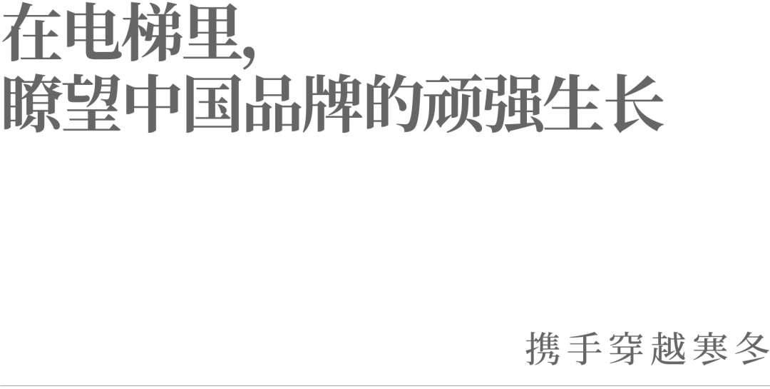 在电梯里，瞭望中国品牌的顽强生长