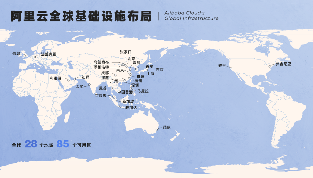 阿里云：過去一年，已新增七座海外數據中心
