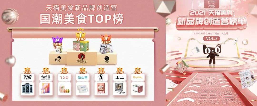 天猫美食新品牌创造营10大热门赛道，解密你不能忽视的“年轻”商机！