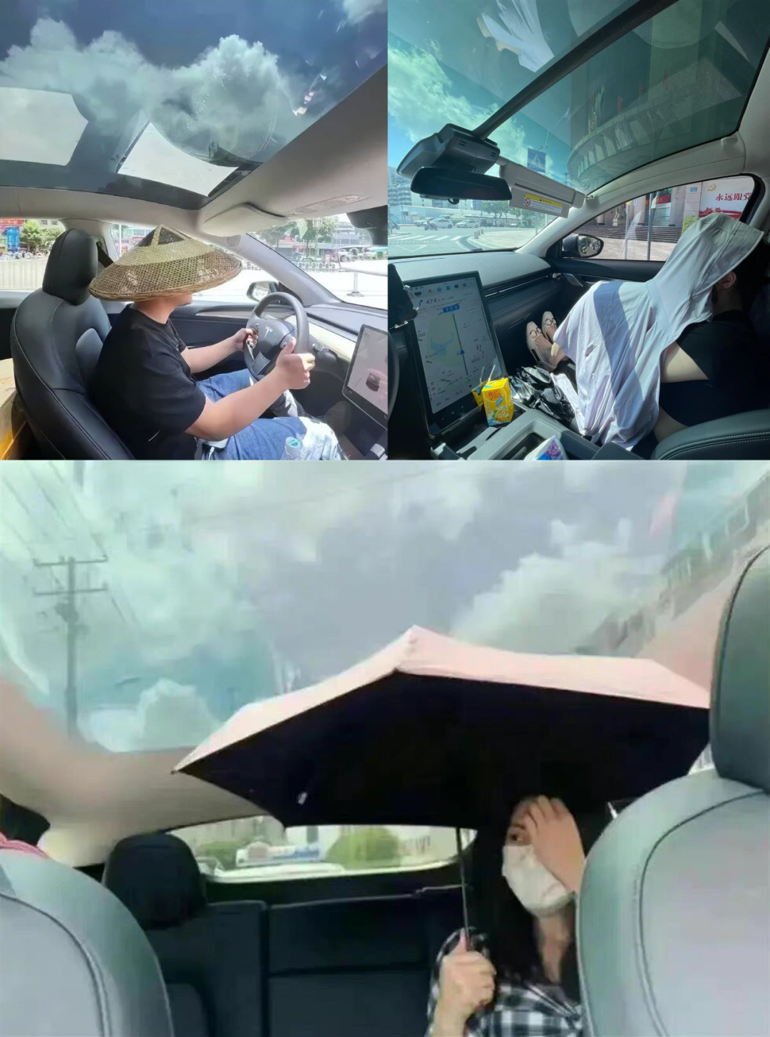有多少電動車主在車里戴草帽？