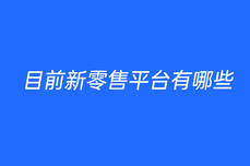 目前<dptag>新</dptag><dptag>零</dptag><dptag>售</dptag>平台有哪些