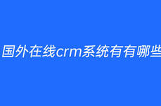 国外在线<dptag>crm</dptag>系统有有哪些