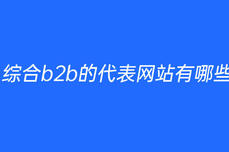 綜合b2b的代<dptag>表</dptag>網(wǎng)站有哪些