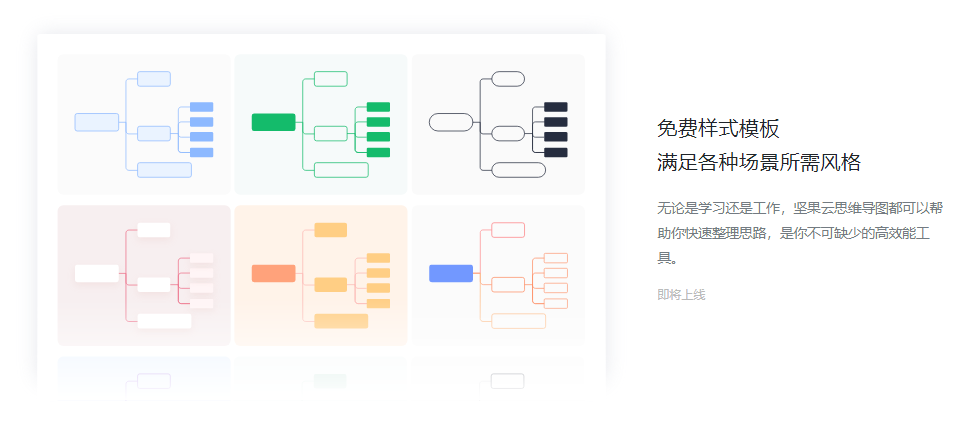 坚果云思维导图的功能截图