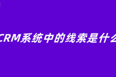 <dptag>CRM</dptag>系统中的线索是什么