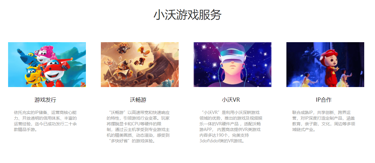 小沃科技的功能截图