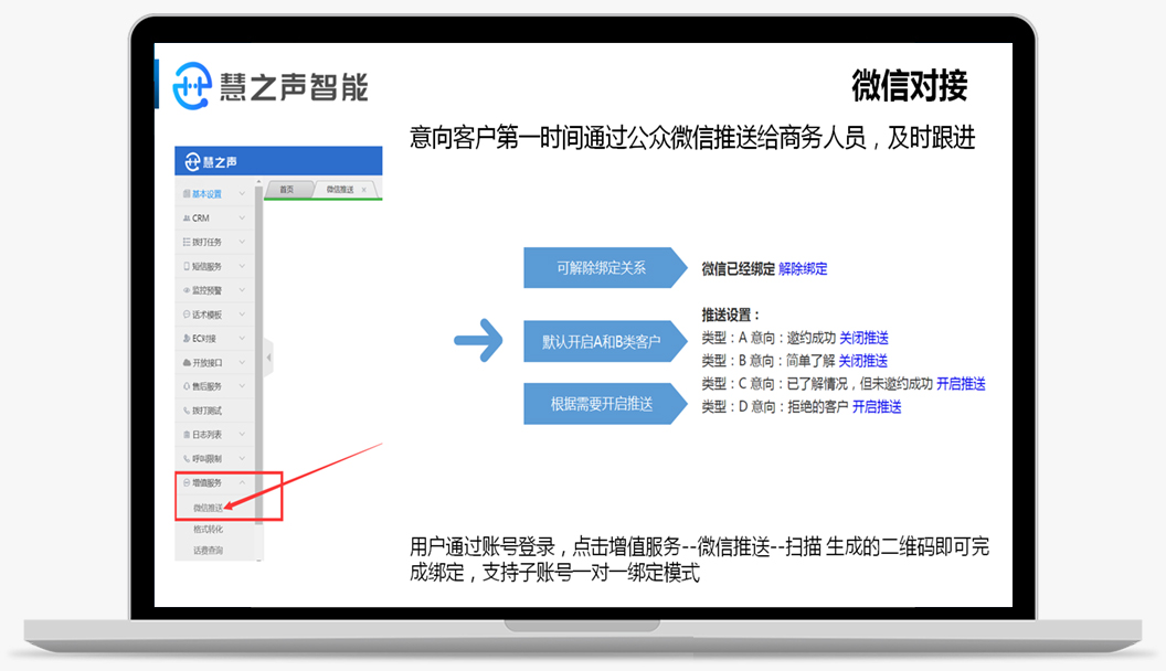 慧之声电话机器人的功能截图