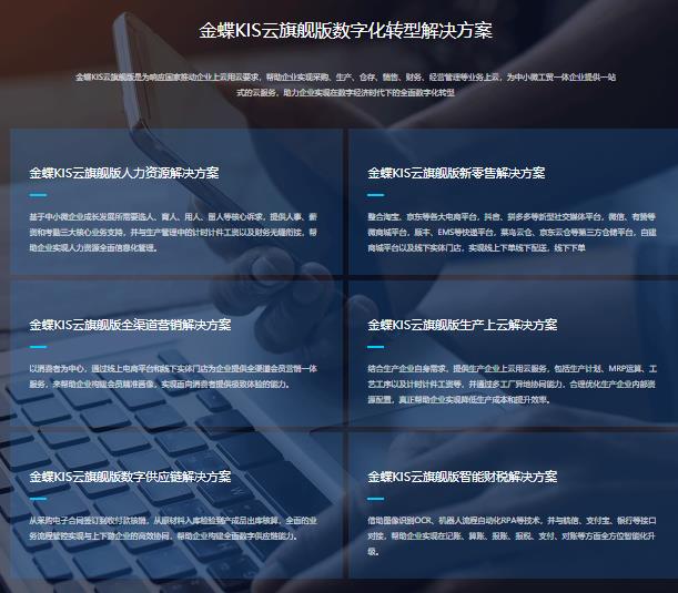 金蝶KIS的功能截图
