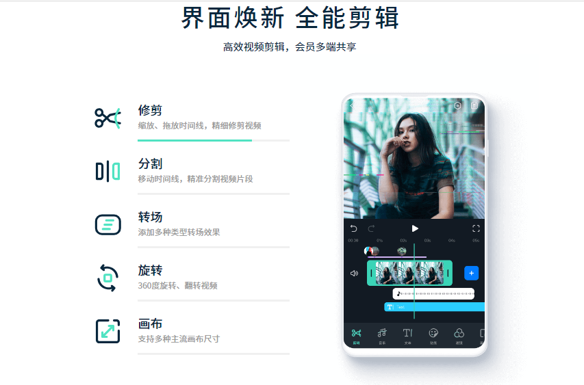 万兴喵影的功能截图