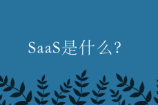 SaaS是什么？