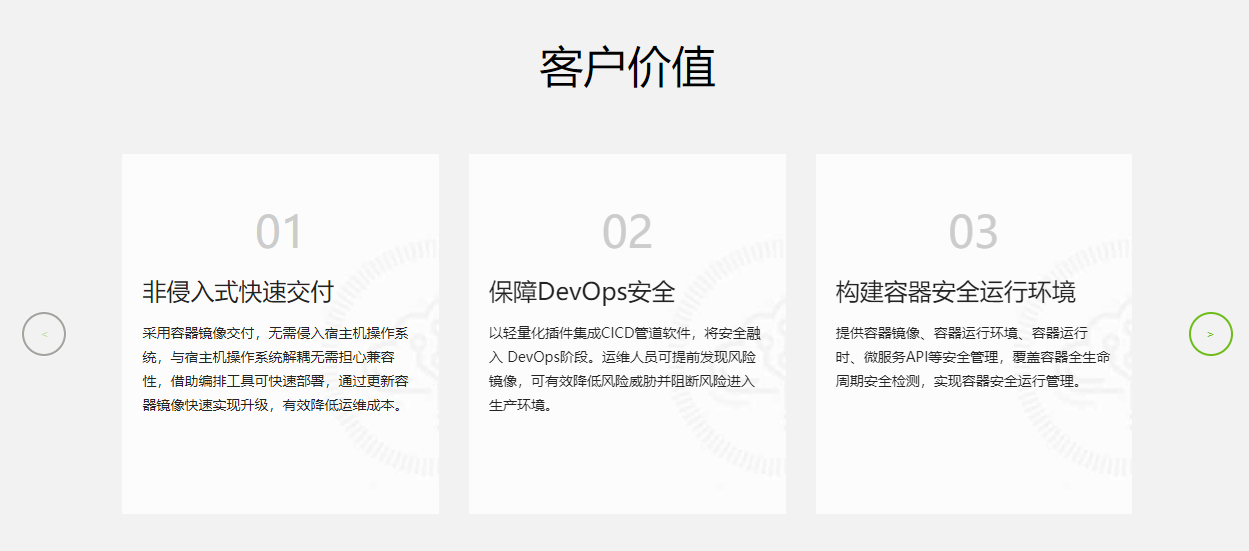 容器安全管理系统的功能截图