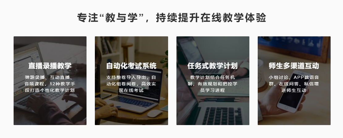 EduSoho教培系统的功能截图