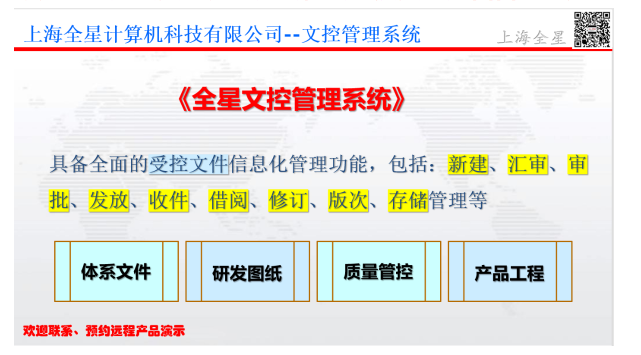 全星-文控管理软件系统的功能截图