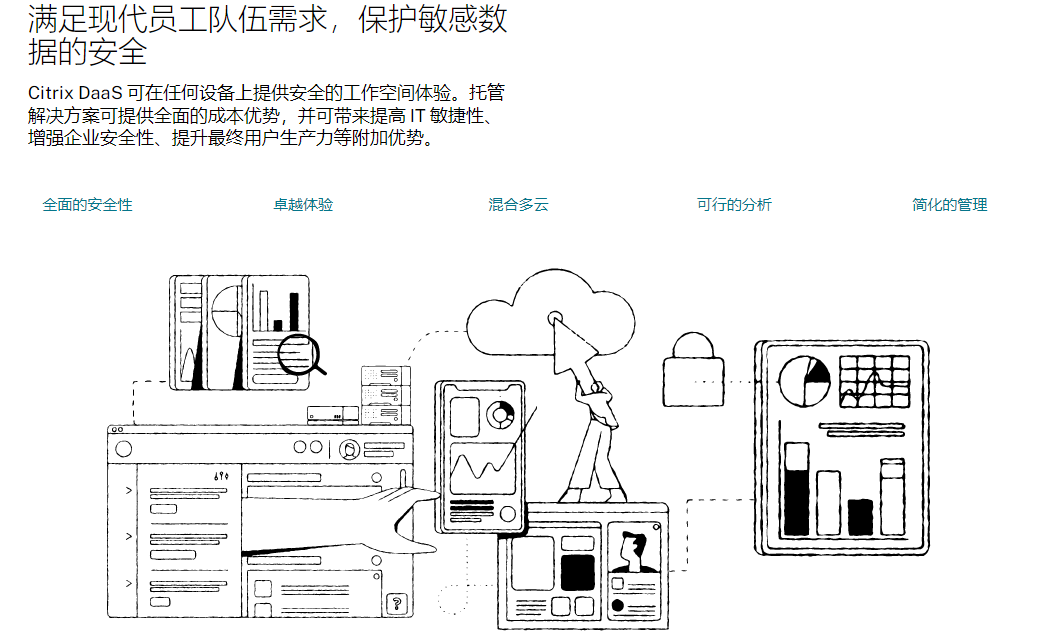 Citrix DaaS的功能截图