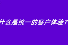 什么是统一的客户体验？