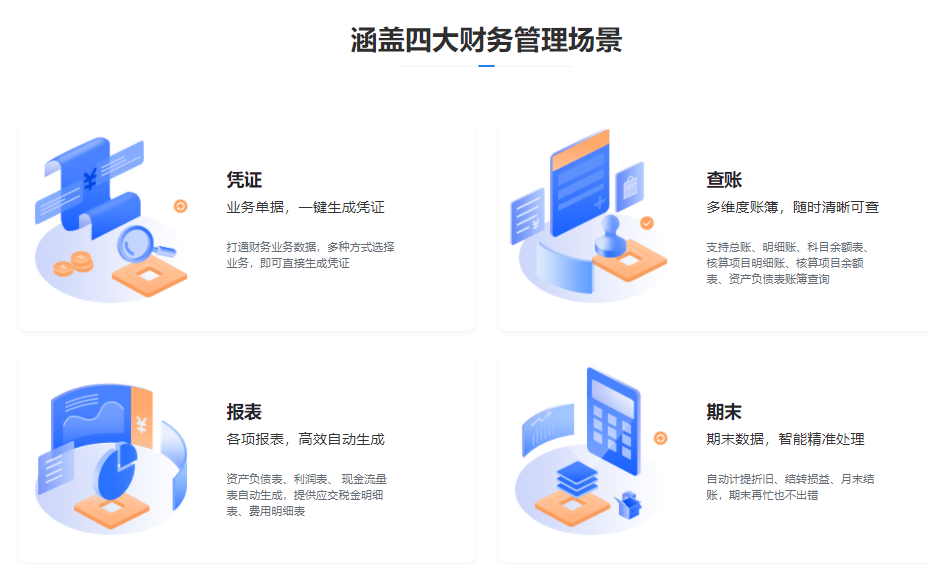 管家婆云财务的功能截图