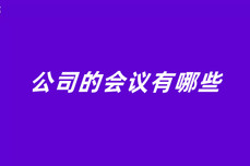 <dptag>公</dptag><dptag>司</dptag>的会议有哪些