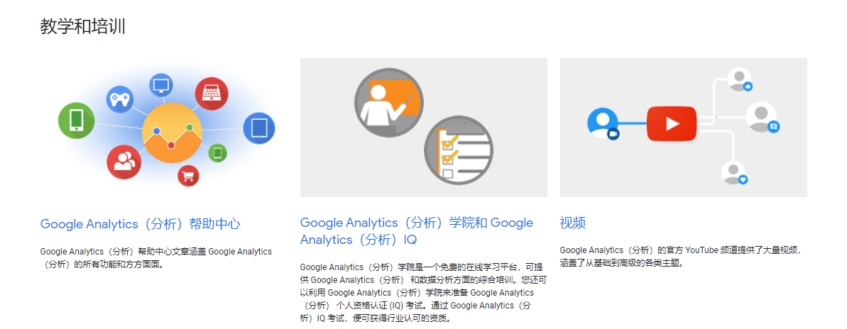 Google Analytics的功能截图