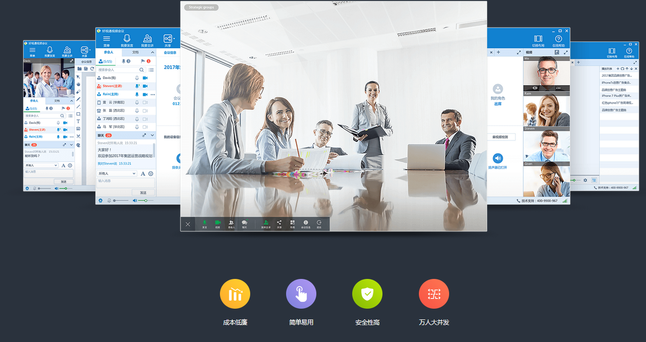 好视通云会议的功能截图