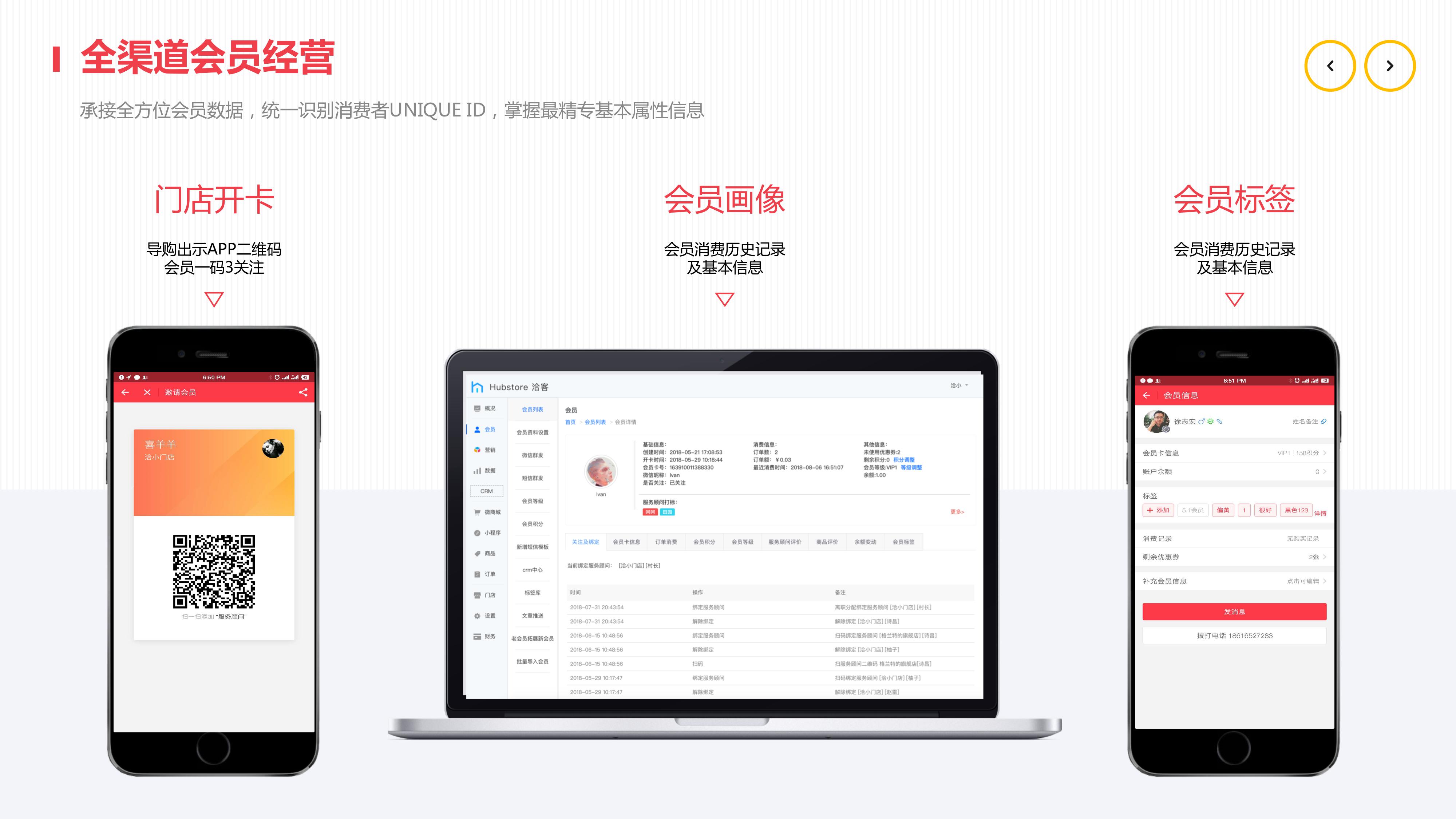 洽客的功能截图