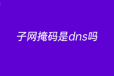 <dptag>子</dptag>网掩码是dns吗