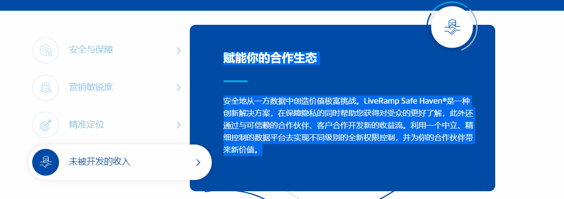 LiveRamp Safe Haven的功能截图