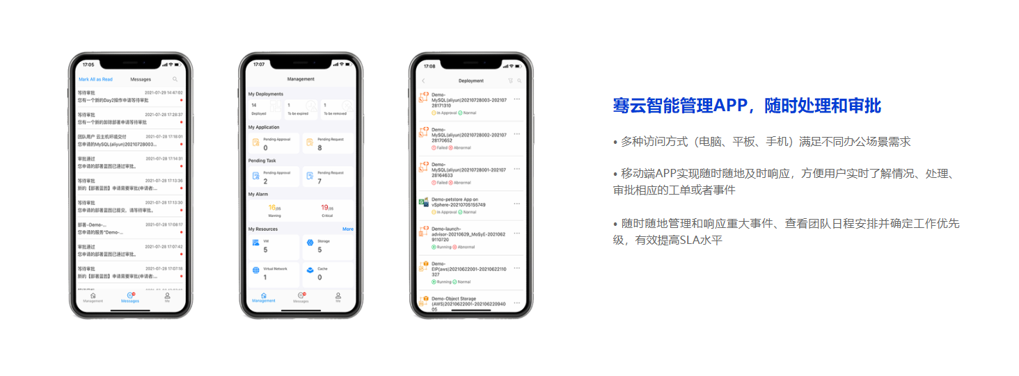 骞云科技-云ITSM平台的功能截图