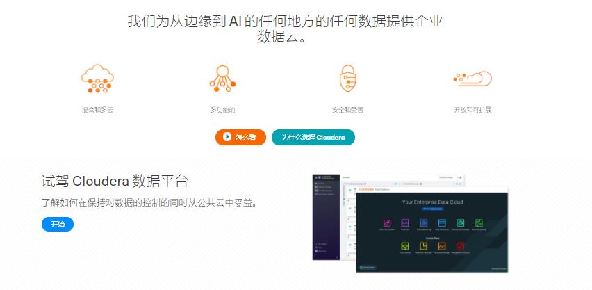 Cloudera的功能截图