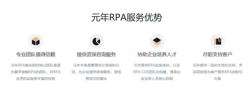元年-元年RPA机器人的功能截图
