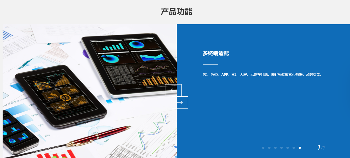 国双智能可视分析平台的功能截图